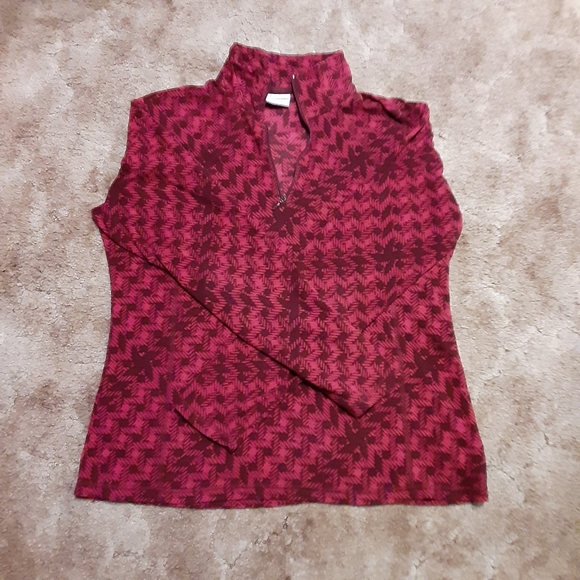 COLUMBIA 1/4 zip fleece jacket L - Picture 6 of 7